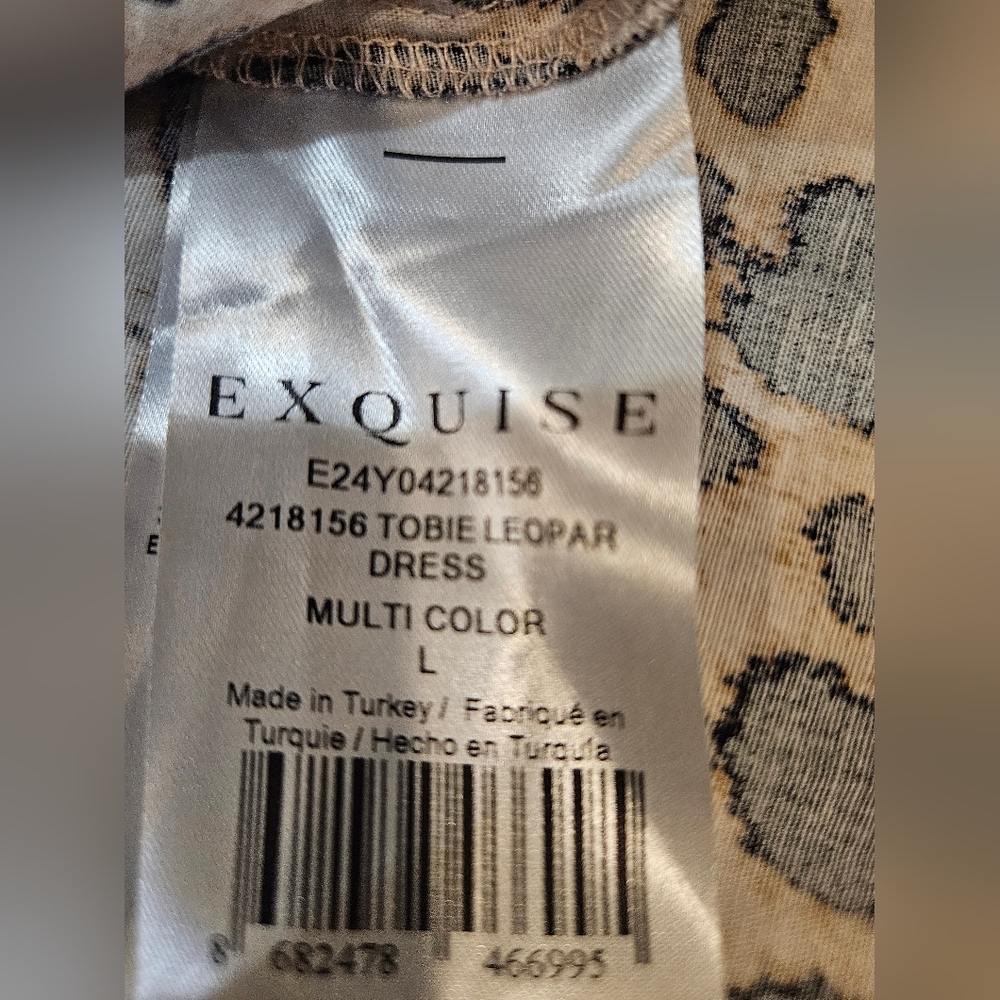 Anthropologie Exquise Tobie Animal Print Maxi Dress Pockets - Picture 10 of 15